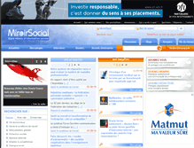 Tablet Screenshot of miroirsocial.com